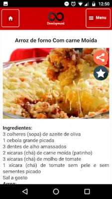 Receitas Deliciosas android App screenshot 0